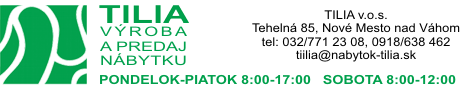 Logo TILIA  - ODDELENIE NÁBYTKU